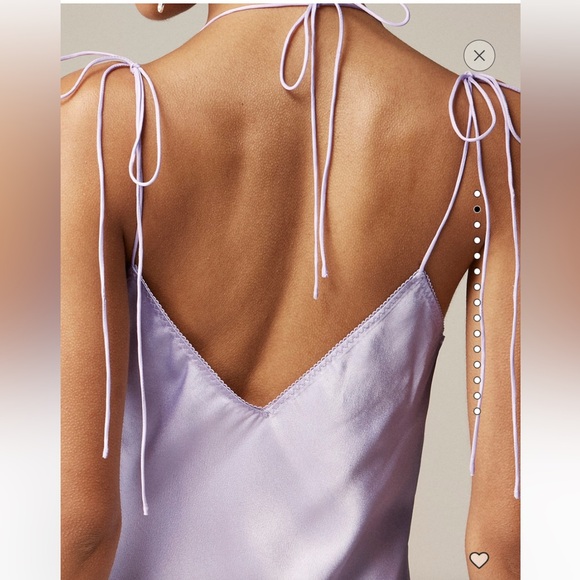 NWT J.Crew x Anna October V-neck slip dress in luster crepe 18 - Picture 6 of 16